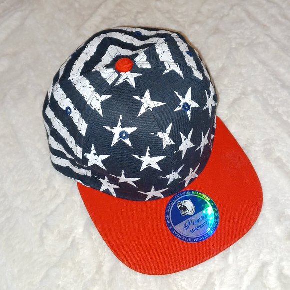 PREMIUM Other - RED WHITE BLUE  STAR SNAPBACK